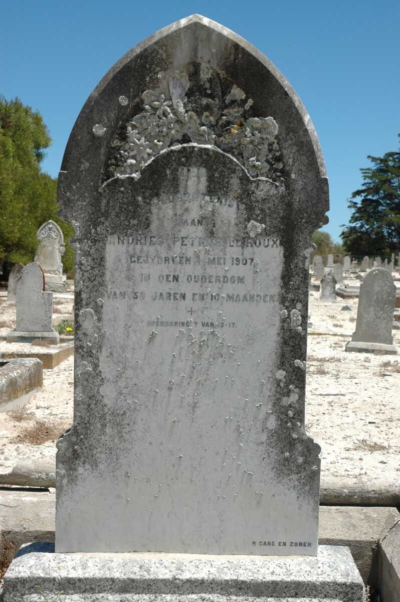 ROUX Andries Petrus, le -1907