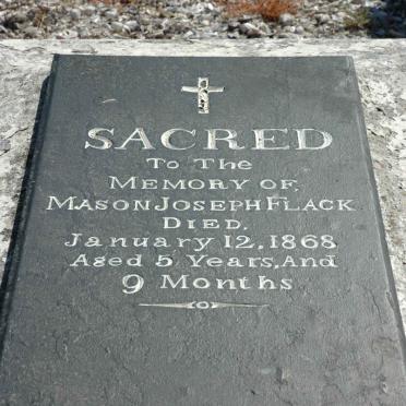 FLACK Mason Joseph -1868
