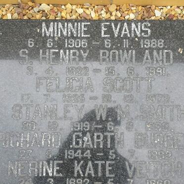 EVANS :: ROWLAND :: SCOTT :: SMITH :: BURGER :: VEITCH