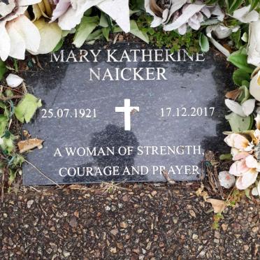 NAICKER Mary Katherine 1921-2017