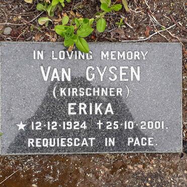 GYSEN Erika, van nee KIRSCHNER 1924-2001