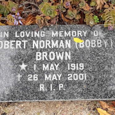 BROWN Robert Norman 1919-2001