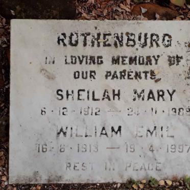 ROTHENBURG William Emil 1913-1997 &amp; Sheilah Mary 1912-1988