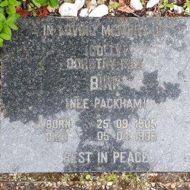 BIRK Dorothy May nee PACKHAM 1905-1996