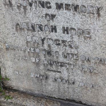 BRYDGES Hannah Hope -1932