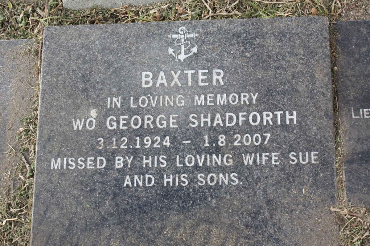BAXTER George Shadforth 1924-2007