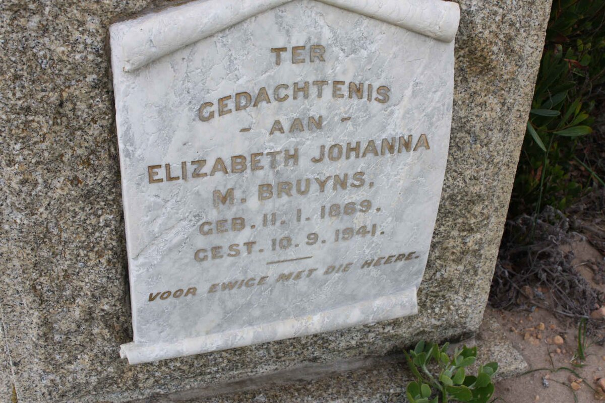 BRUYNS Elizabeth Johanna M. 1869-1941