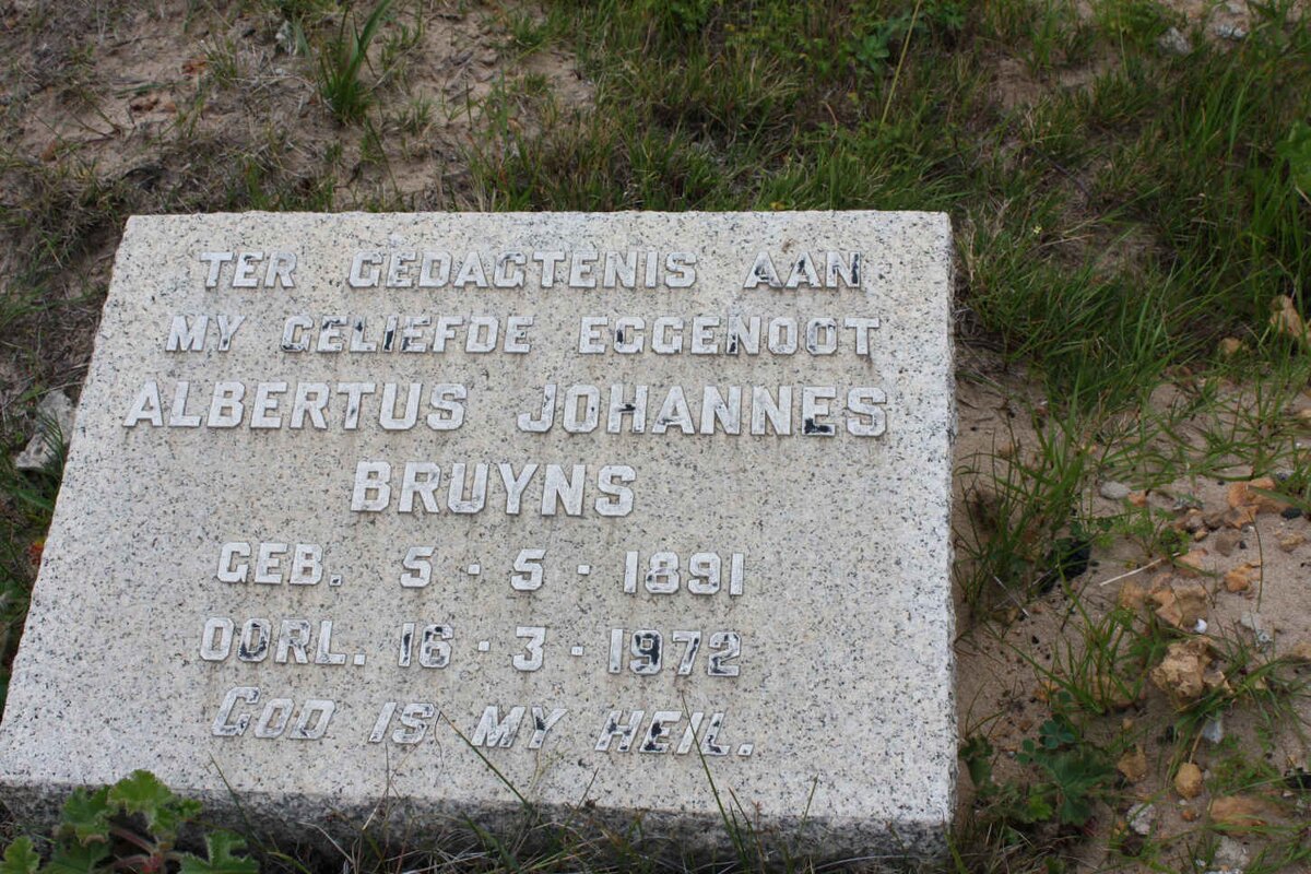 BRUYNS Albertus Johannes 1891-1972