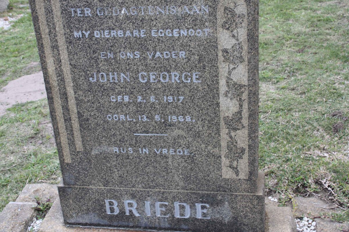 BRIEDE John George 1917-1968