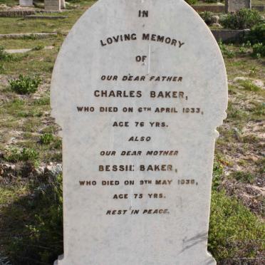 BAKER Charles -1933 &amp; Bessie -1936