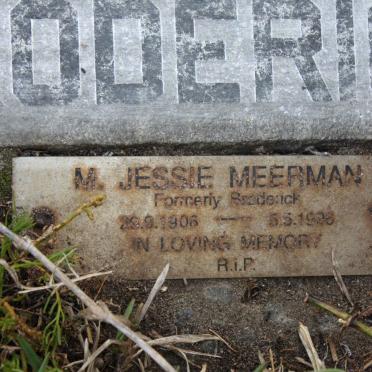 BRODERICK John Andrew 1903-1964 &amp; M. Jessie MEERMAN formerly BRODERICK 1906-1996