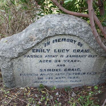 CRAIG Samuel -1939  &amp; Lucy -1937