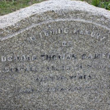 CAMERON Donald Thomas -1956