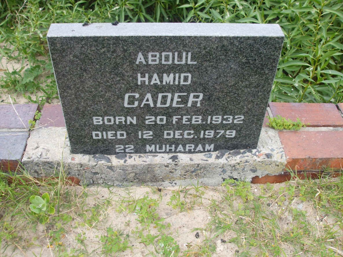 CADER Abdul Hamid 1932-1979