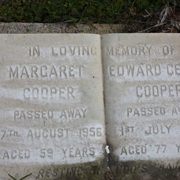 COOPER Edward Geach -1972 &amp; Margaret -1956