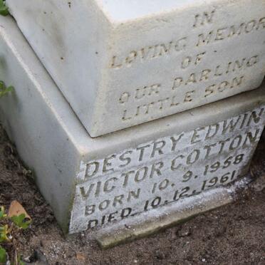 COTTON Destry Edwin Victor 1958-1961