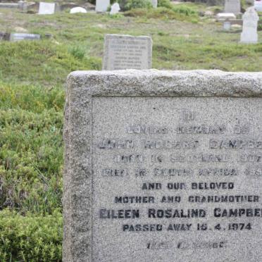 CAMPBELL John Robert 1907-1959 &amp; Eileen Rosalind -1974