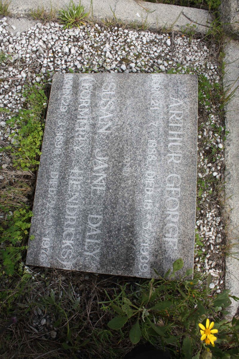 DALY Arthur George 1888-1939 &amp; Susan Jane HENDRICKS 1898-1976