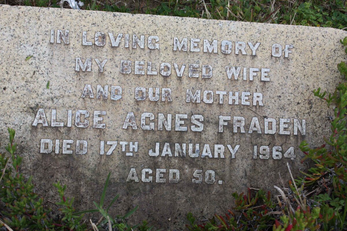 FRADEN Alice Agnes  -1964