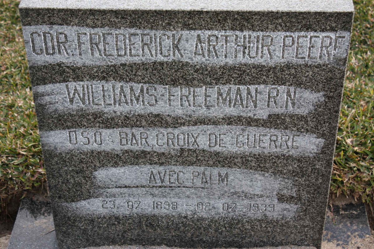 FREEMAN Frederick Arthur Peere Williams 1898-1939