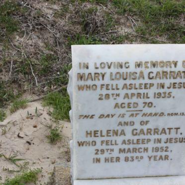 GARRATT Mary Louisa -1935 :: GARRATT Helena -1952