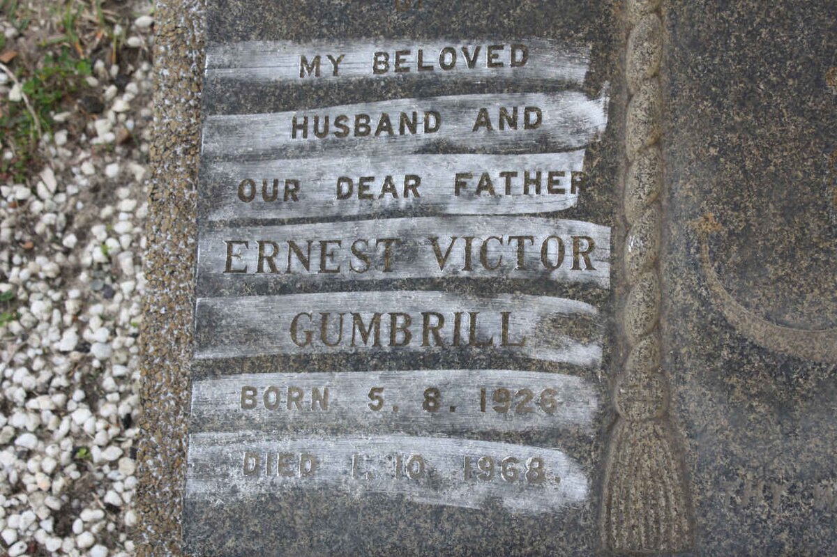 GUMBRILL Ernest Victor 1926-1968