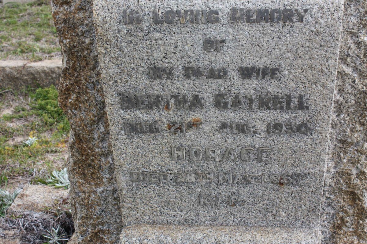 GATRELL Horace -1959 &amp; GATRELL Bertha -1930