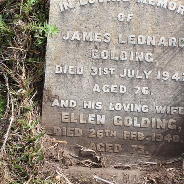 GOLDING James Leonard -1947 &amp; Ellen -1948