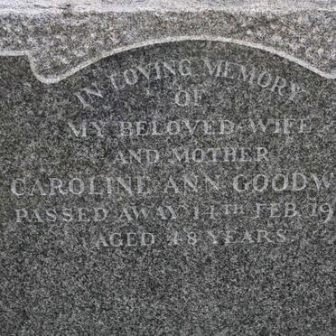 GOODWIN Caroline Ann -1958