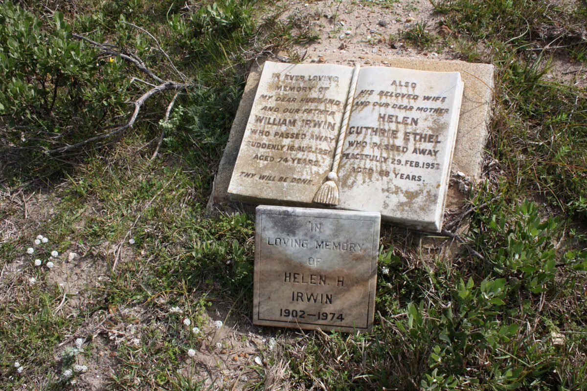 IRWIN William -1950 &amp; Helen Guthrie Ethel -1952 :: IRWIN Helen H. 1902-1974