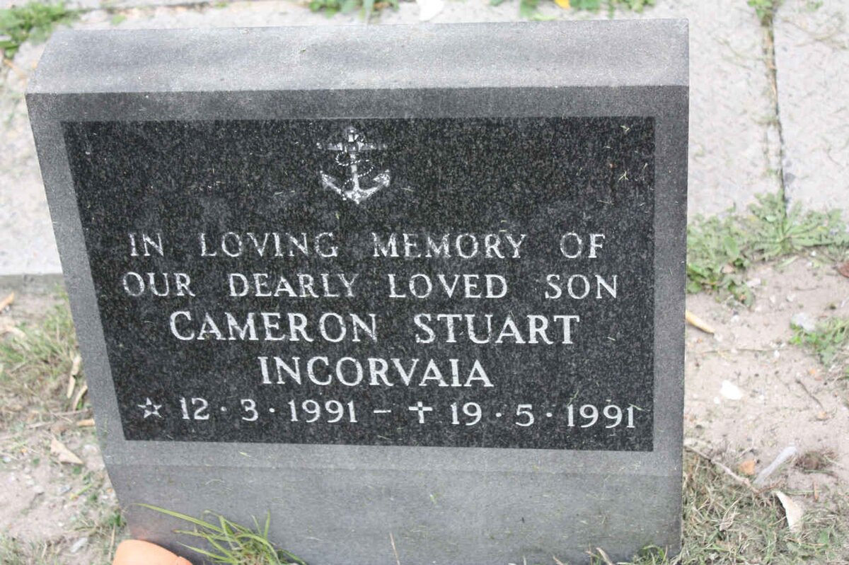 INCORVAIA Cameron Stuart 1991-1991