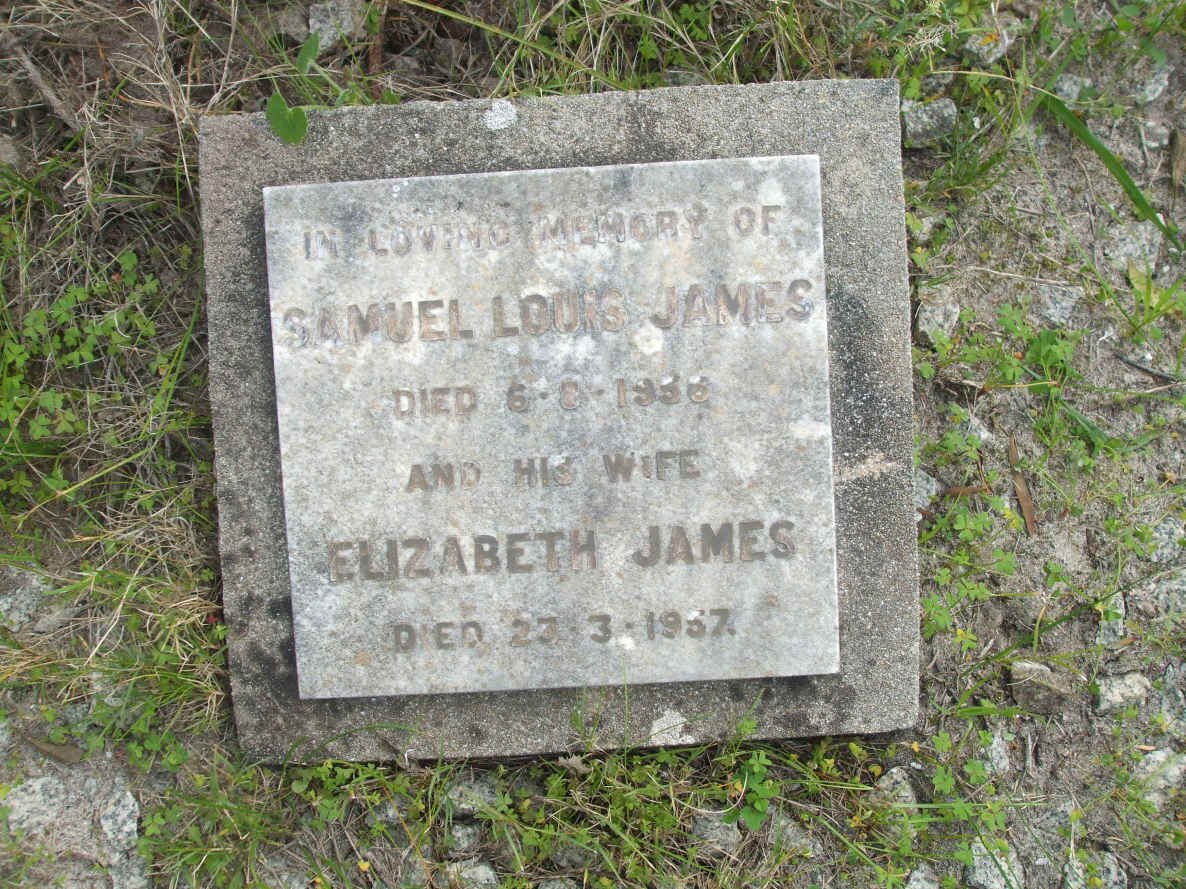 JAMES Samuel Louis -1956 &amp; Elizabeth -1957