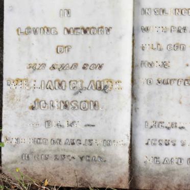 JOHNSON William Claude -1924