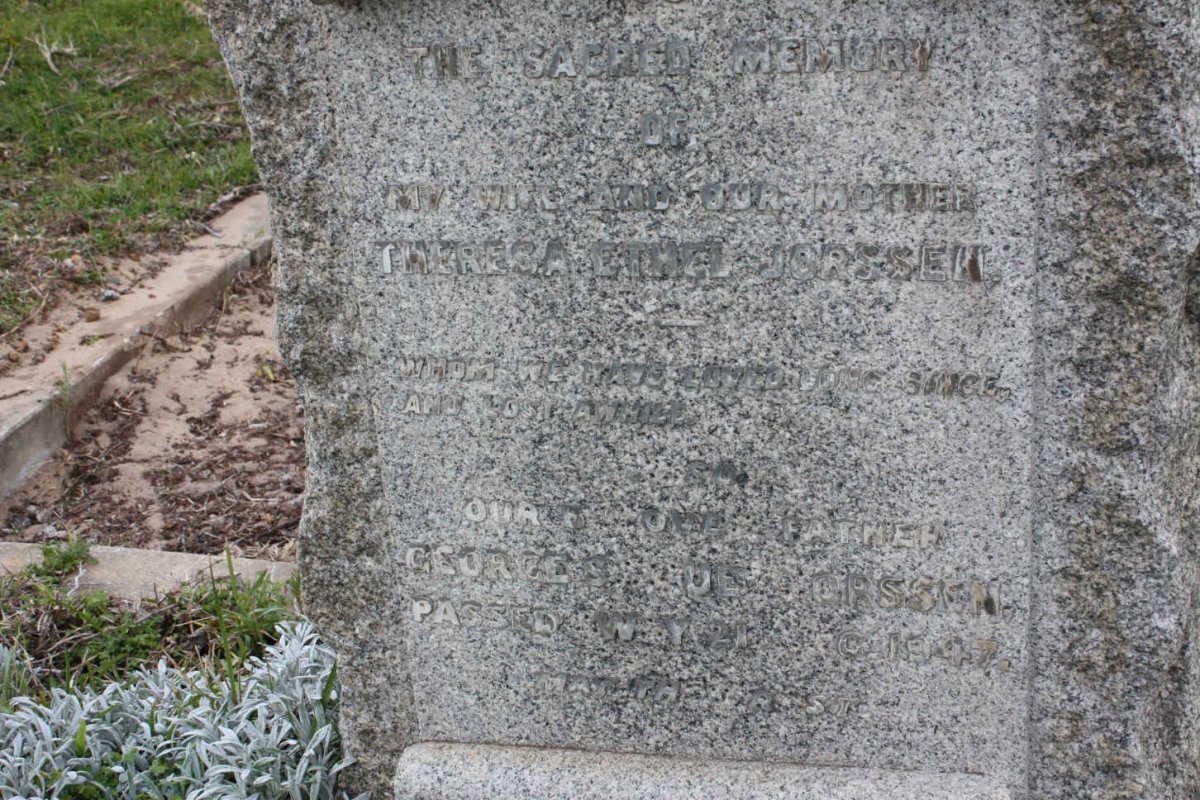 JORSSEN Georges ?ue -1947 &amp; Theresa Ethel