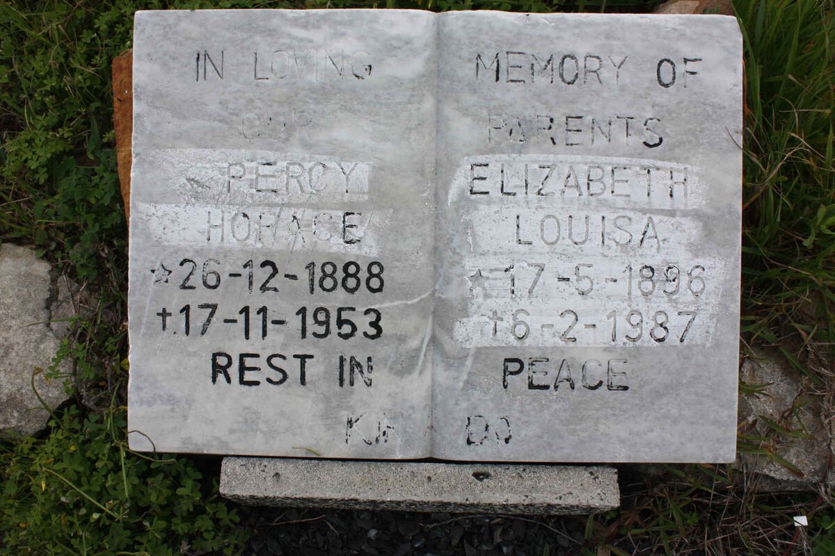 KN?DO Percy Horace 1888-1953 &amp; Elizabeth Louisa 1896-1987