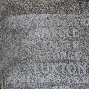 LUXTON Harold Walter George 1896-1975 &amp; Elizabeth Susanna 1902-1996 :: BARNETT Barney 1925-2005l