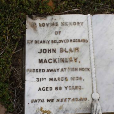 MACKINLAY John Blair -1934