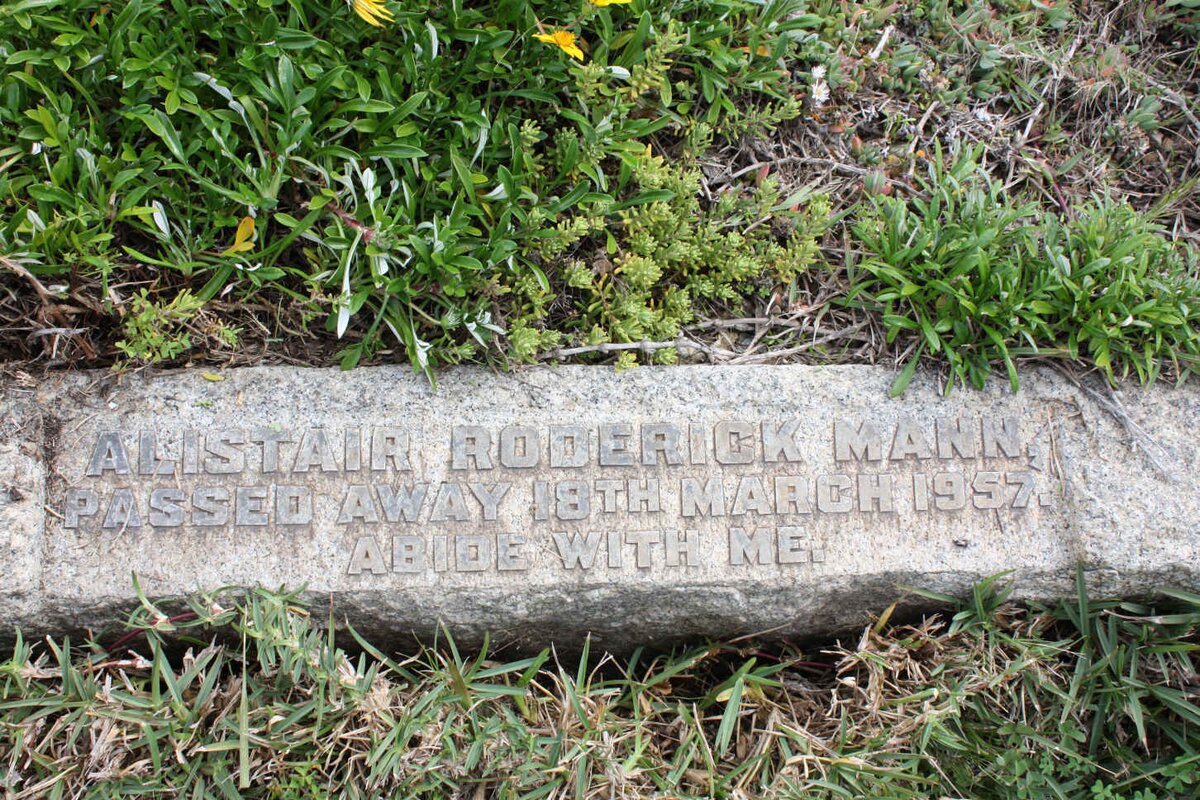 MANN Alistair Roderick -1957