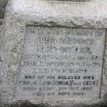 MILLER John Maurice, Reid 1898-1951 &amp; Edith Ann REES 1902-1964