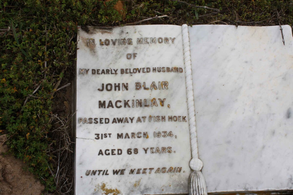 MACKINLAY John Blair -1934