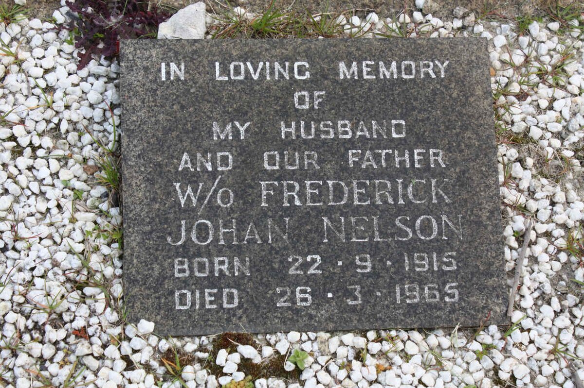 NELSON Frederick Johan 1915-1965