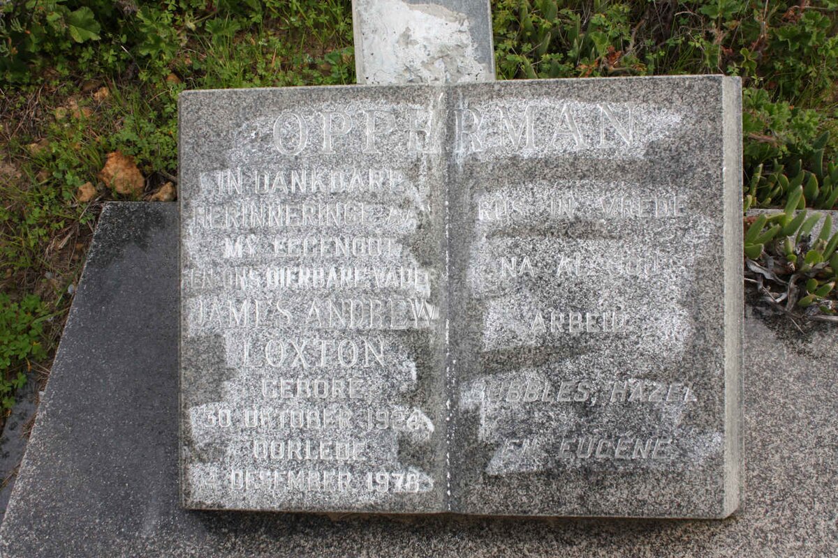 OPPERMAN James Andrew Loxton 1924-1978