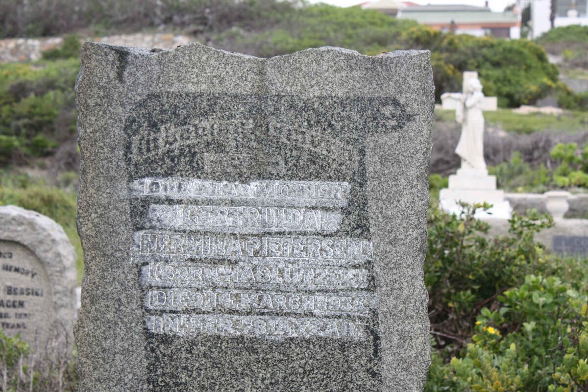 PIETERSEN Gertruida Hermina nee HABLUTZEL -1935