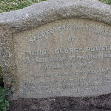 POWELL Henry George -1943