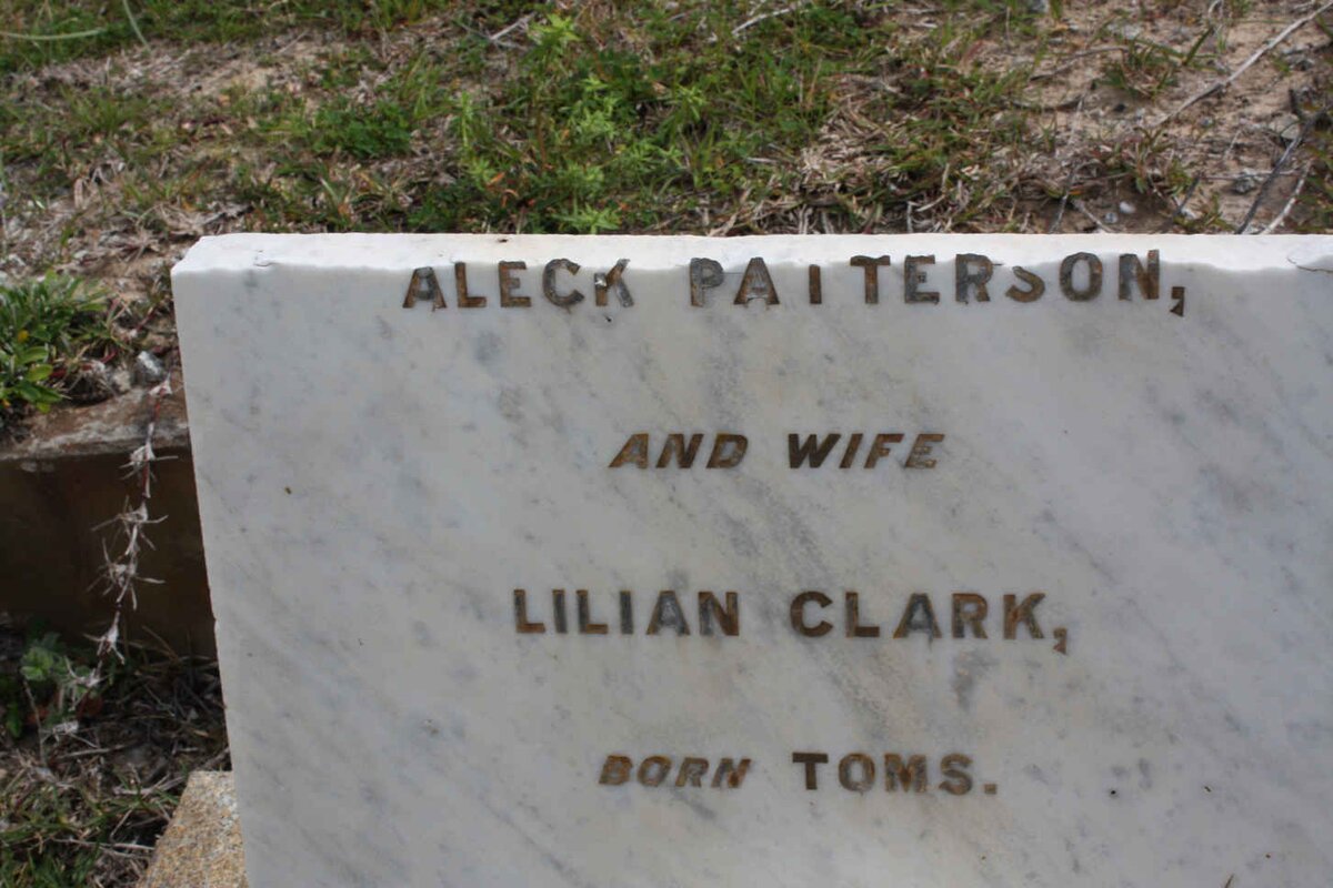 PATTERSON Aleck &amp; Lilian Clark nee TOMS