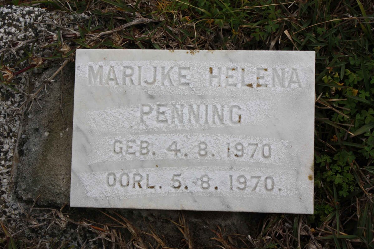 PENNING Marijke Helena 1970-1970