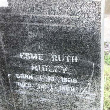 RIDLEY Esme Ruth 1908-1969