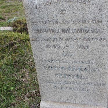 RANDALL Edward Adriaan -1950 &amp; Magdalena -1946