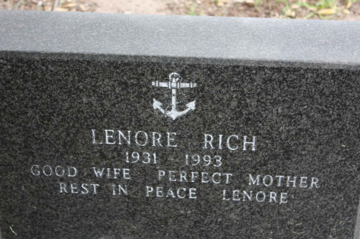 RICH Lenore 1931-1993