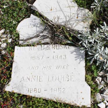 RUSKE H.L. 1867-1943 &amp; Annie Louise 1880-1962